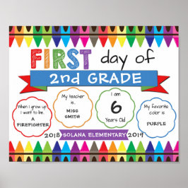 Skolsignatärens första dag i Back to school Kritor Poster