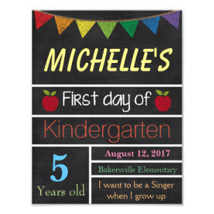 Skolsignets första dag, Skolans skylt