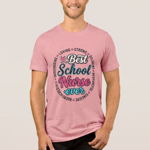 Skolsjuksköterska Alltid Vintage Gravyr Skjorta De T Shirt