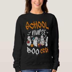 Skolsjuksköterska Boo Crew Halloween Skolsjuksköte T Shirt