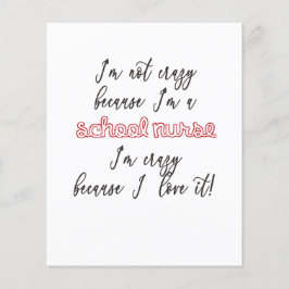 Skolsjuksköterska - Flygblad, pappert, antecknings Flygblad