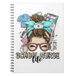 Skolsjuksköterska Life Messy Bun Anteckningsbok