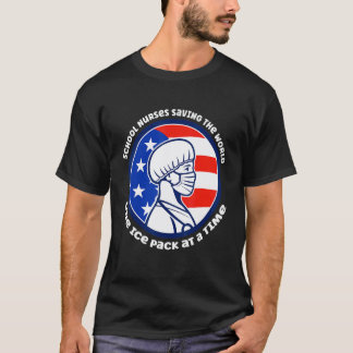 Skolsjuksköterska som räddar världen en ispark åt  t shirt