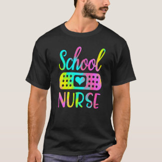 Skolsjuksköterska Söt kvinna RN symbol omvårdnadsj T Shirt