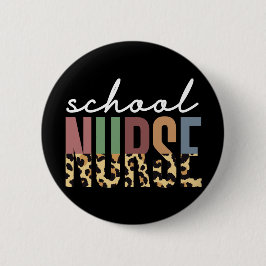 Skolsjuksköterskans cheetah Nurse-uppskattningsgåv Knapp