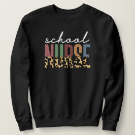 Skolsjuksköterskans cheetah Nurse-uppskattningsgåv T Shirt