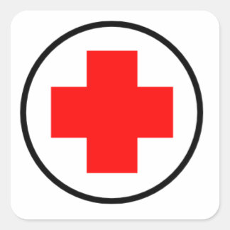 skolsjuksköterskeklistermärken fyrkantigt klistermärke