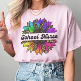 Skolsjuksköterskeyrket Rainbow Solros T Shirt