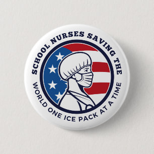 Skolsjuksköterskor som räddar World One Ice Pack Knapp