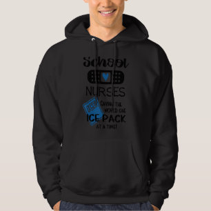 Skolsjuksköterskor som räddar World One Ice Pack p Hoodie