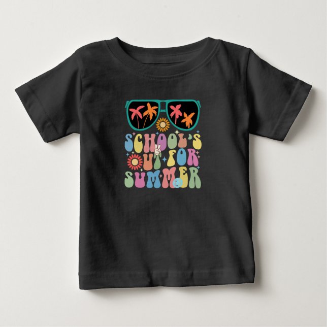 Skolskolans sista dag är ute på sommaren t shirt (Framsida)