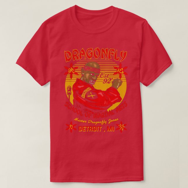 SKOLSKOLOR FÖR MARTIALA KONSTNADSBLACK T SHIRT (Design framsida)