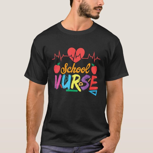 skolsköterska 4 t shirt (Framsida)