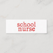 skolsköterska, affärskort