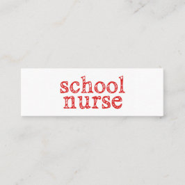 skolsköterska, affärskort mini visitkort