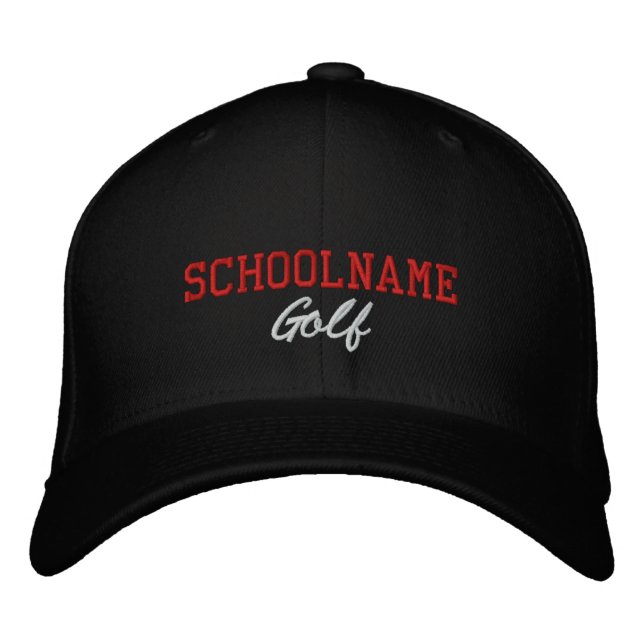 Skolsprit Golf - Broiderat Hat - PERSONALIZE Broderad Keps (Framsida)