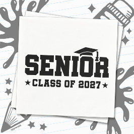 Skolstolthet Examen år Studentklassen 2027 Pappersservett