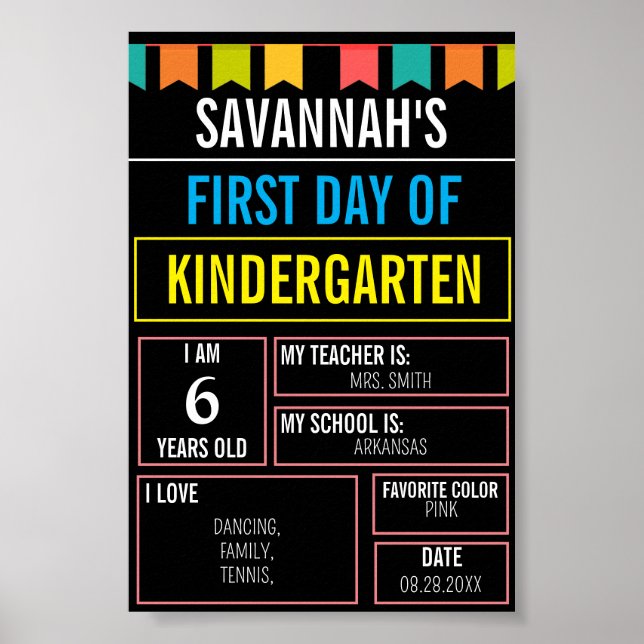 Skolstyrelsen i Back to school första och sista da Poster (Framsidan)
