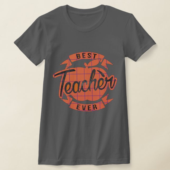 Skoltack för bästa lärare någonsin t shirt (Laydown)