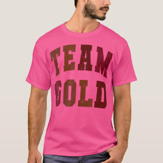 Skolteamet Guld Go Fält Spirit Day Sommarläger S T Shirt