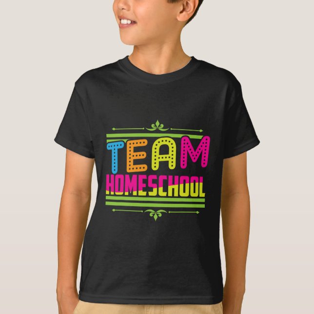 Skolteamets hemskolelärare t shirt (Framsida)