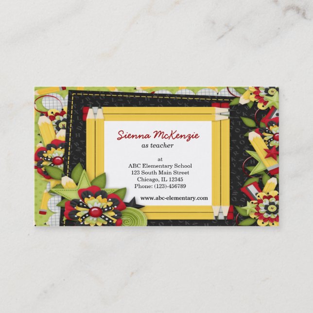 Skoltema Visitkort (Framsida)