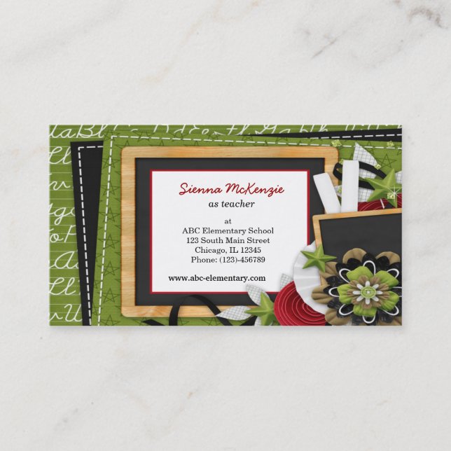 Skoltema Visitkort (Framsida)