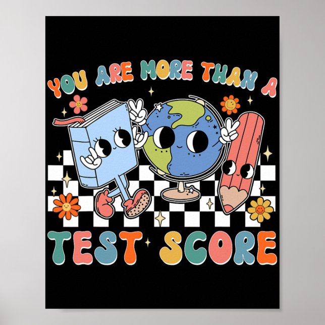 Skoltestdag Du är mer än en testpoäng Poster (Framsidan)