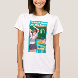 skoltid är bäst t shirt