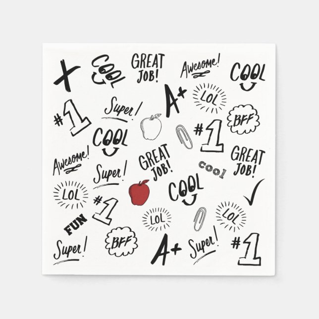 Skoltid Pappersservett (Framsidan)