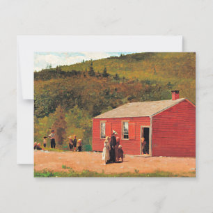 Skoltid, populär målning av Winslow Homer. Kort