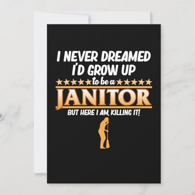 Skoltjänstens vaktmästare - uppskattning Gr Tack Kort (Framsida)