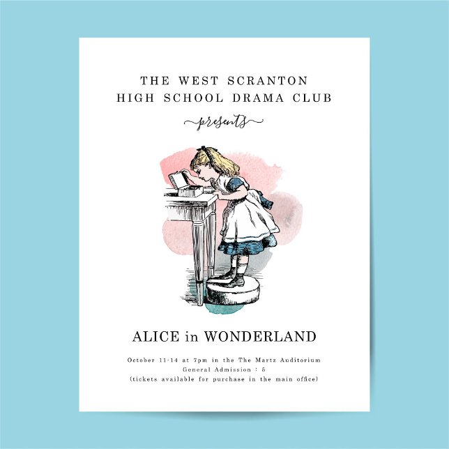 Skoluppspelning eller teateruppspelning - kampanjf reklamblad (Skapare uppladdad)