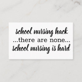 Skolvårdshack, liten och enkel inspirationskälla visitkort