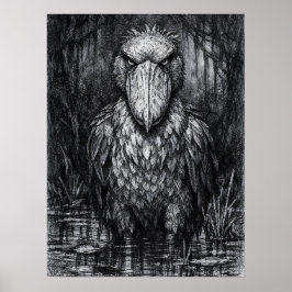 Skomunstork Existentiell Stillhet Konst Poster