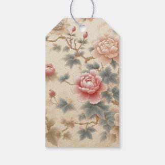Skön blomning presentetikett