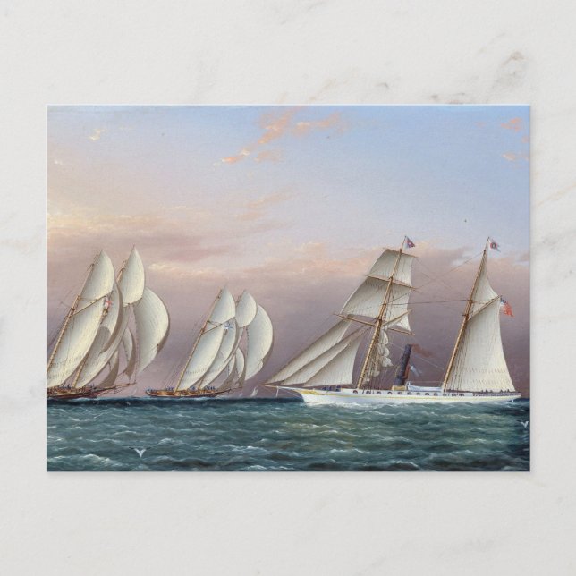 Skonaren Dreadnought och Columbia 1870 Vykort (Framsida)
