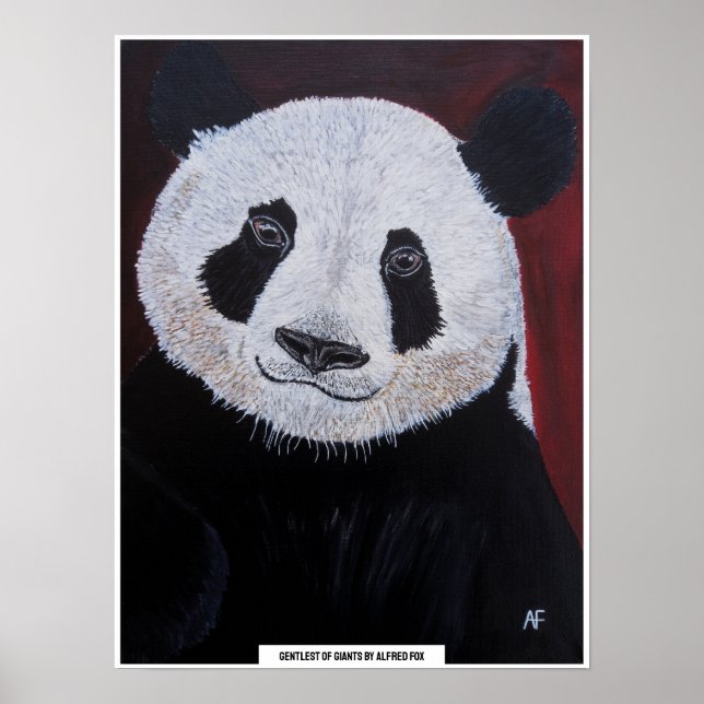 Skönaste jättar Målning av Alfred Fox Poster (Framsidan)