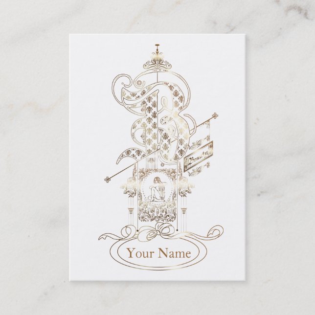 Skönhet - Affärskort Visitkort (Framsida)