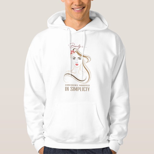 "Skönhet är..." kollektion Hoodie (Framsida)
