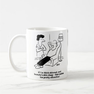 Skönhet är ytligt kaffemugg