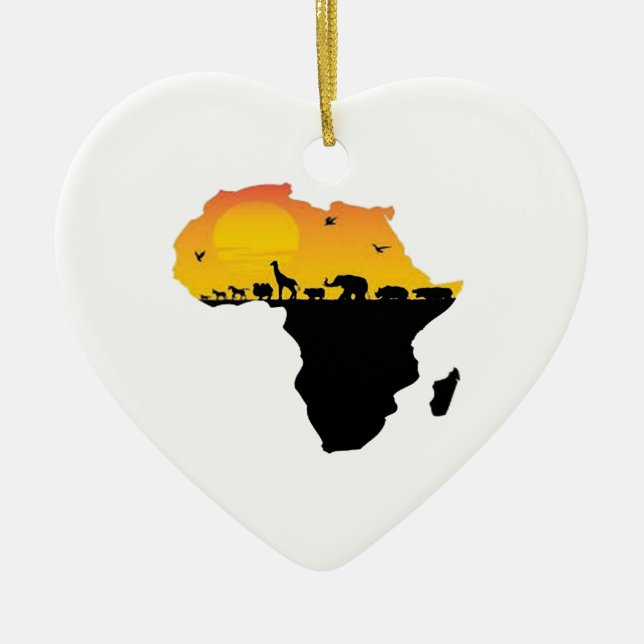 SKÖNHET AV AFRIKAN JULGRANSPRYDNAD KERAMIK (Framsidan)