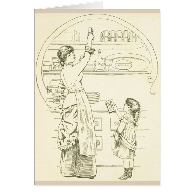 Skönhet av arbete hälsningskort (Framsidan)