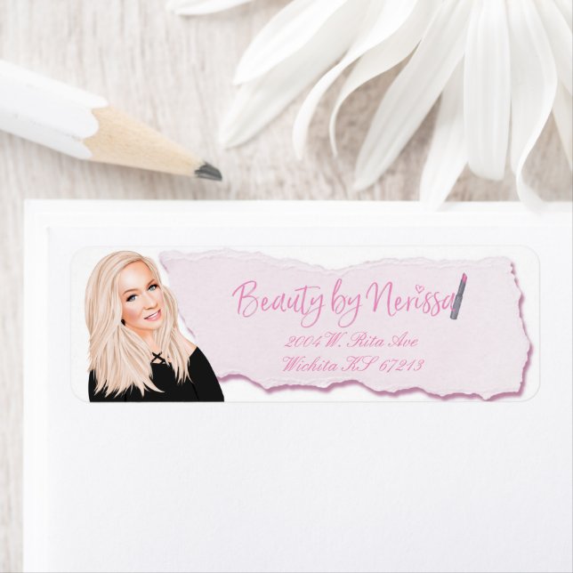 Skönhet av återvändandeetiketter från Nerissa Returadress Etikett (Insitu)