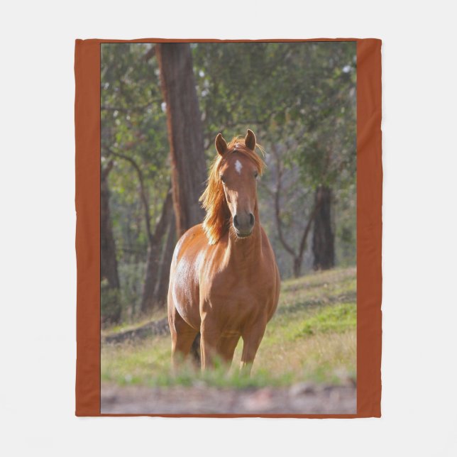 Skönhet av hästen fleecefilt (Framsidan)