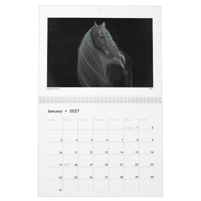 Skönhet av hästkalendern 2015 kalender (Jan 2027)