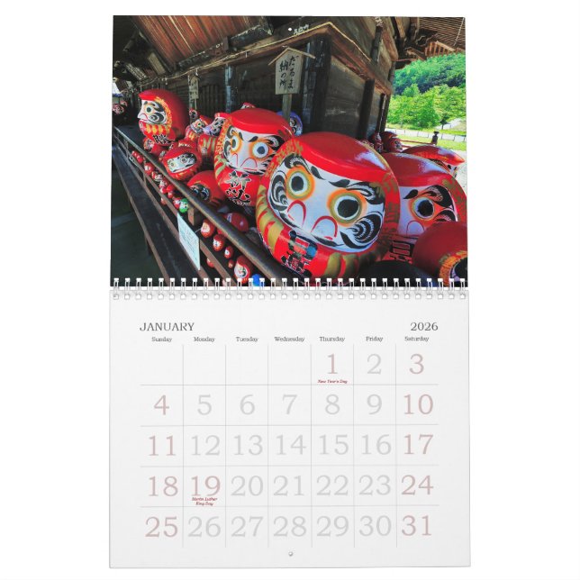 Skönhet av Japan 2013 Kalender (Jan 2026)