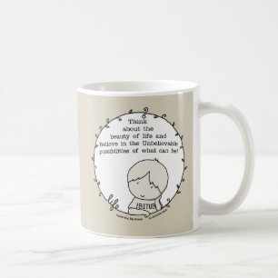 Skönhet av liv kaffemugg