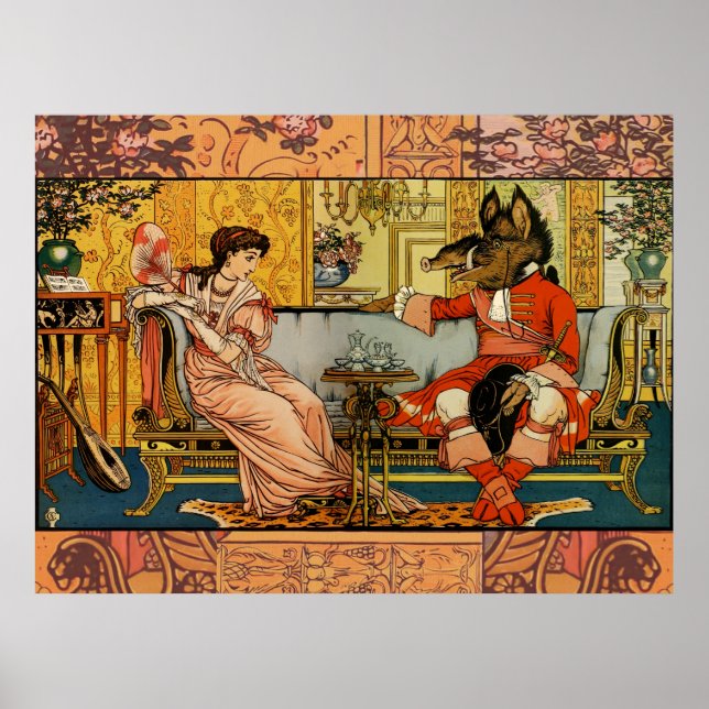 Skönhet Bästs Klassisk Konstillustration Poster (Framsidan)