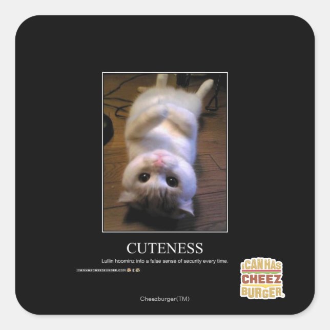 Skönhet Fyrkantigt Klistermärke (Framsida)